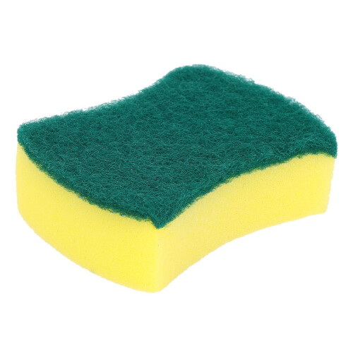 60pcs Multi-purpose Double-faced Sponge Scouring Pads Dish Washing Scrub Sponge Stains Removing Cleaning