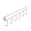 Multi-Use White Hanging Hooks (6 Pack) for Kitchen Closet and Home Storage 3