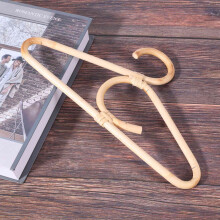 2X Rattan Clothes Hanger Style Kids Garments Organizer Rack Children Hanger Kids Room Decoration Hanger for Clothes