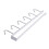 Multi-Use White Hanging Hooks (6 Pack) for Kitchen Closet and Home Storage 10