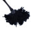2Pc Fashion Turkey Feather Duster with Black Plastic Handle Cleaning Tool(Black)35cm 4