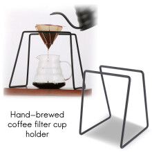 Drip Coffee For Filter Cup Holder Shelf Geometry Coffee Dripper Stand for Drip Metal Special Frame For Barista Black