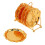 Series 12 Piece Roller Coaster  Drink Coaster Decorative Frame Non-Slip Metal Coaster with Pole Frame(Gold) 4