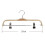 20 Pack Solid Finish Holz Hosen / Rock Kleider BüGel mit Anti-Rost Clips Kleider BüGel 4