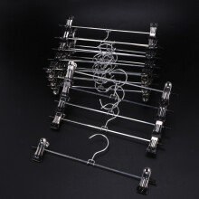 Pant Hangers Skirt Hangers with Clips 60 Pack Metal Trouser Clip Hangers