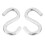 4-Pack Heavy-Duty S Shaped Hooks Hammock S Hooks Utility Hooks, 3-Inch Long 4