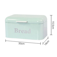 Vintage Bread Box Cupboard Iron Snack Box Desktop Finishing Dust-Proof Storage Box Storage Bin Keeper Food Kitchen Shelf Decor