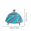 Scolapiatti Pieghevole Lotus Steamer Frutta e Verdura Steamer Scolapiatti Blu 6