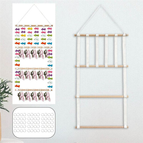 Espositore per Accessori per Capelli, Fiocchi per Capelli, Organizer per Gioielli per Ragazza, Supporto per Elastici da Appendere, Decorazione da 2