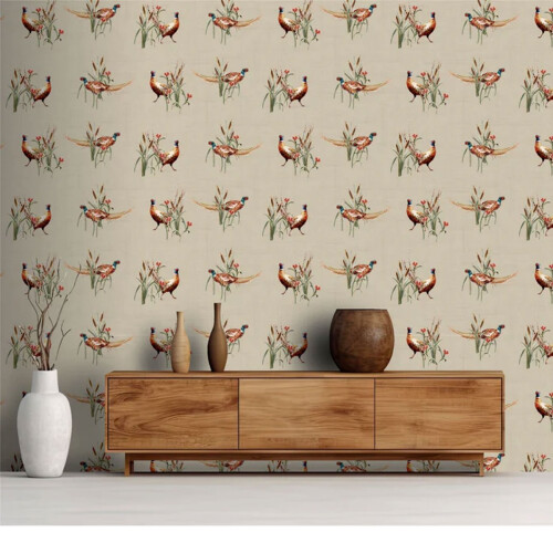 Arthouse Pheasant Meadow Wallpaper Natural Arthouse 100214AH 2