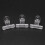 6Pcs/Set Rusian C Curve Nail Pinching Clips Multi Function Tool Acrylic Nails Pinchers Transparent 7