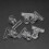 6Pcs/Set Rusian C Curve Nail Pinching Clips Multi Function Tool Acrylic Nails Pinchers Transparent 9