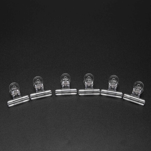 6Pcs/Set Rusian C Curve Nail Pinching Clips Multi Function Tool Acrylic Nails Pinchers Transparent 2