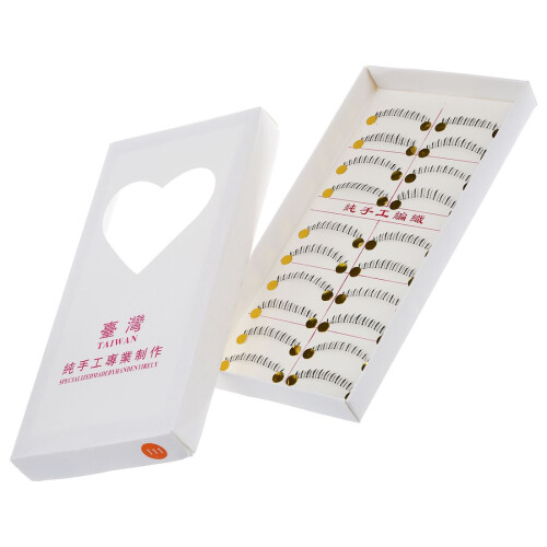 10 Pairs Makeup Natural Lower Bottom Black False Eyelashes Clear Band 2