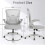 Ergonomic Mid-Back Office Desk Chair Grey 2