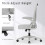 Ergonomic Mid-Back Office Desk Chair Grey 5