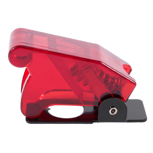 Plastic 12mm Toggle  Safety Cover Protector Cap Guard 5pcs Red 1