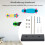 6 Pack Skateboard Floating Deck Display Wall Mount Rack Holder Hanger Fit Home Storage Display 3