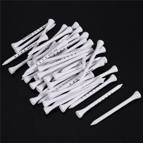 50Pcs Professional  83Mm White  Wood Tees Accessories  Training Aids 1