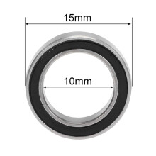 20 PeçAs 6700-2RS Alta Qualidade 6700 2RS 10X15X4Mm Selo Miniatura Rolamento de Esferas Profundo Sulco, Preto