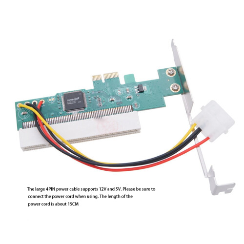 Placa PCI-e para PCI Riser, Interface Pci-e de 2,5 Gbp Fácil de Hot-Swappable para Placa de Expansão de Slot de Placa Pci 2