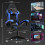 Ergonomic Gaming Chair with Lumbar Support Blue 2