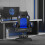 Ergonomic High Back Mesh Leather Gaming Chair Blue 5