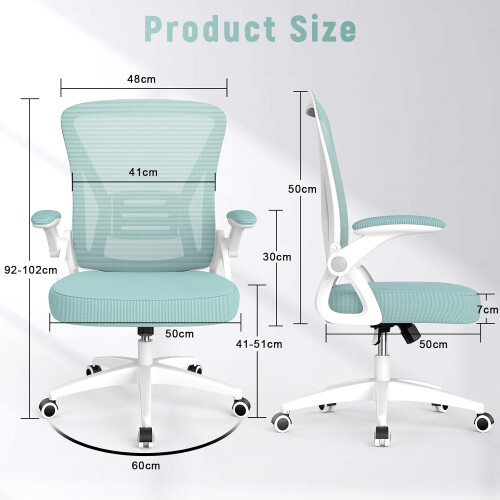 Ergonomic Mid-Back Office Desk Chair Green 1