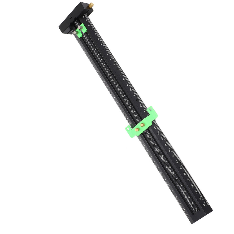 35Cm Green Aluminum T Square Ruler With Double Needle For Woodworking 8421385164446
