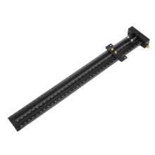 Équerre en T de 35 cm en aluminium noir, épaisseur 7 mm.