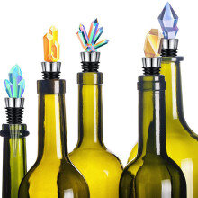 20Pcs Wine Stopper and 10Pcs Blank Bottle Opener Bottle Opener Inserts Set Hardware for Wedding Party Turning DIY