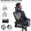Ergonomic Mesh Office Chair with Flip-Up Arms Grey 5