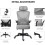Ergonomic Mesh Office Chair with Flip-Up Arms Grey 7