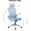 Ergonomic Mesh Office Chair with Flip-Up Arms Blue 3