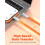 2m Orange Beaded 60W USB C Fast Cable 4