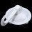 5X Household Wardrobe White Plastic 7cm Dia Suction Cup Single Hook Wall Hangers 6