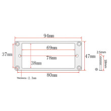 2Pcs Electric Guitars Wooden Humbucker Guitar Pickup Frame Pickup Mounting Ring