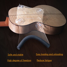 Koyunbaba Support de Guitare Support ArrièRe D'Aspiration pour UkuléLé/Guitare Acoustique Flamenco Classique  à Gauche ou à Droite C