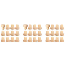 Wine Bottle Corks T Shaped Cork Plugs for Wine Cork Wine Stopper Reusable Wine Corks Wooden and Rubber (36 Pieces)