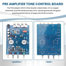 PréAmplificateur de Tube FièVre Hifi 6J5 PréAmpli de Tube à Vide Bile NE5532 Carte de Contrôle de Tonalité de PréAmplificateur