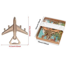 Pack of 36 Airplane Bottle Opener Gift Box Air Plane Travel Beer Bottle Opener Party Favor Wedding Birthday Decorations