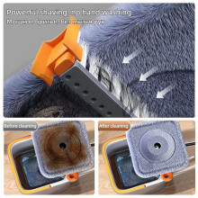 16Pcs Mop Cloth for Joybos Mop Squeeze Mop Automatic Separation Rotating Cleaning Floors Mop Pads Cloth