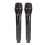 2 pezzi Ricevitore per set di microfoni dinamici wireless 2,4 GHz 16