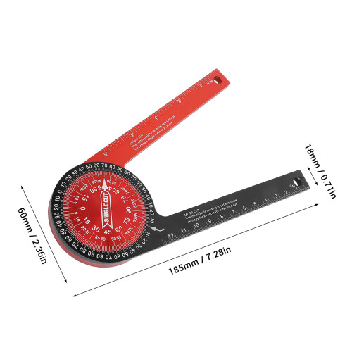 360 Aluminum Alloy Miter Saw Protractor for Precise Cutting Positioning 1