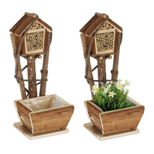 2 bistader med indbygget blomsterkasse 1