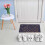 Dørmåtte kokosfiber med blomstermønster 5