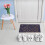 Dørmåtte kokosfiber med blomstermønster 9