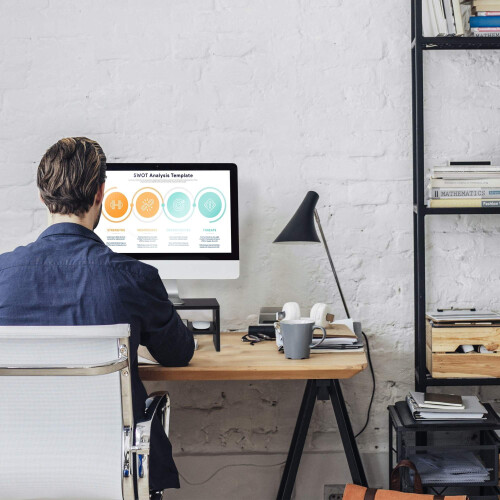 Supporto per monitor nero 2