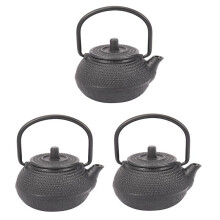 3 Piezas 50ML Estilo Japones Emitir Tetera de Hervidor de Hierro Viene + Colador Tetera