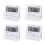 4X Kitchen Timer,Egg Timer with Clock,Digital Timer Stopwatch with LCD Loud Alarm for Cooking,Baking,Sports,Learning,Etc 1